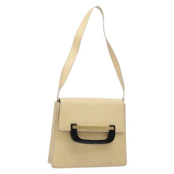 GUCCI Shoulder Bag Leather Cream Gold - Picture 1 of 16